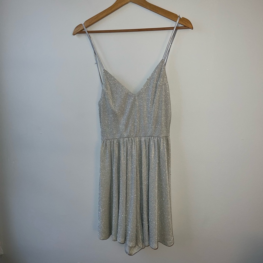 GLITTER DRESS STYLED ROMPER ** SUPER STRETCHY**